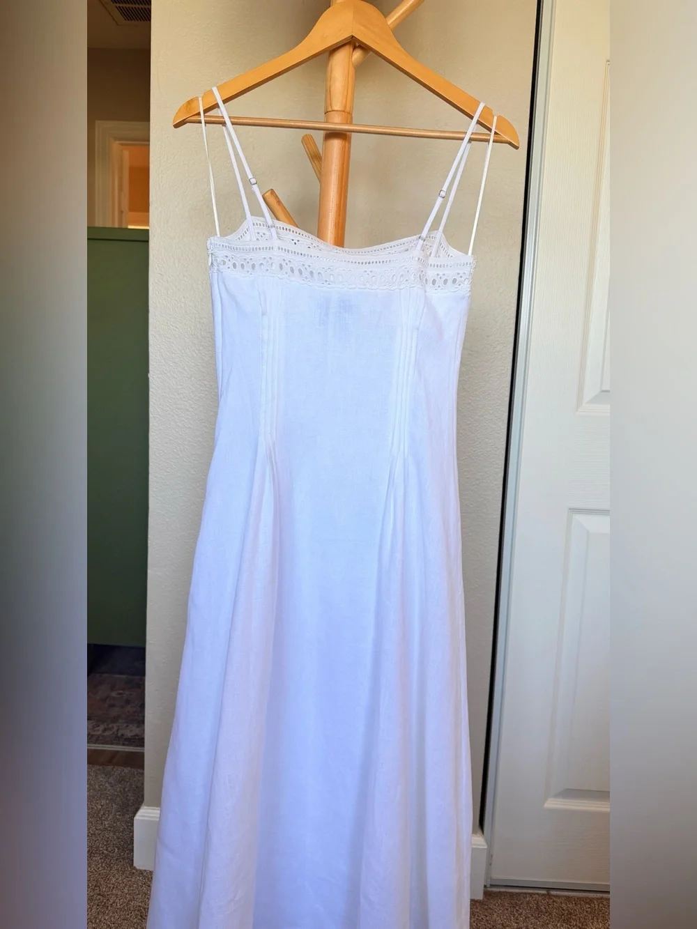 Reformation Pomona Linen Dress in white, brand new without tags, never worn. - Picture 11 of 15